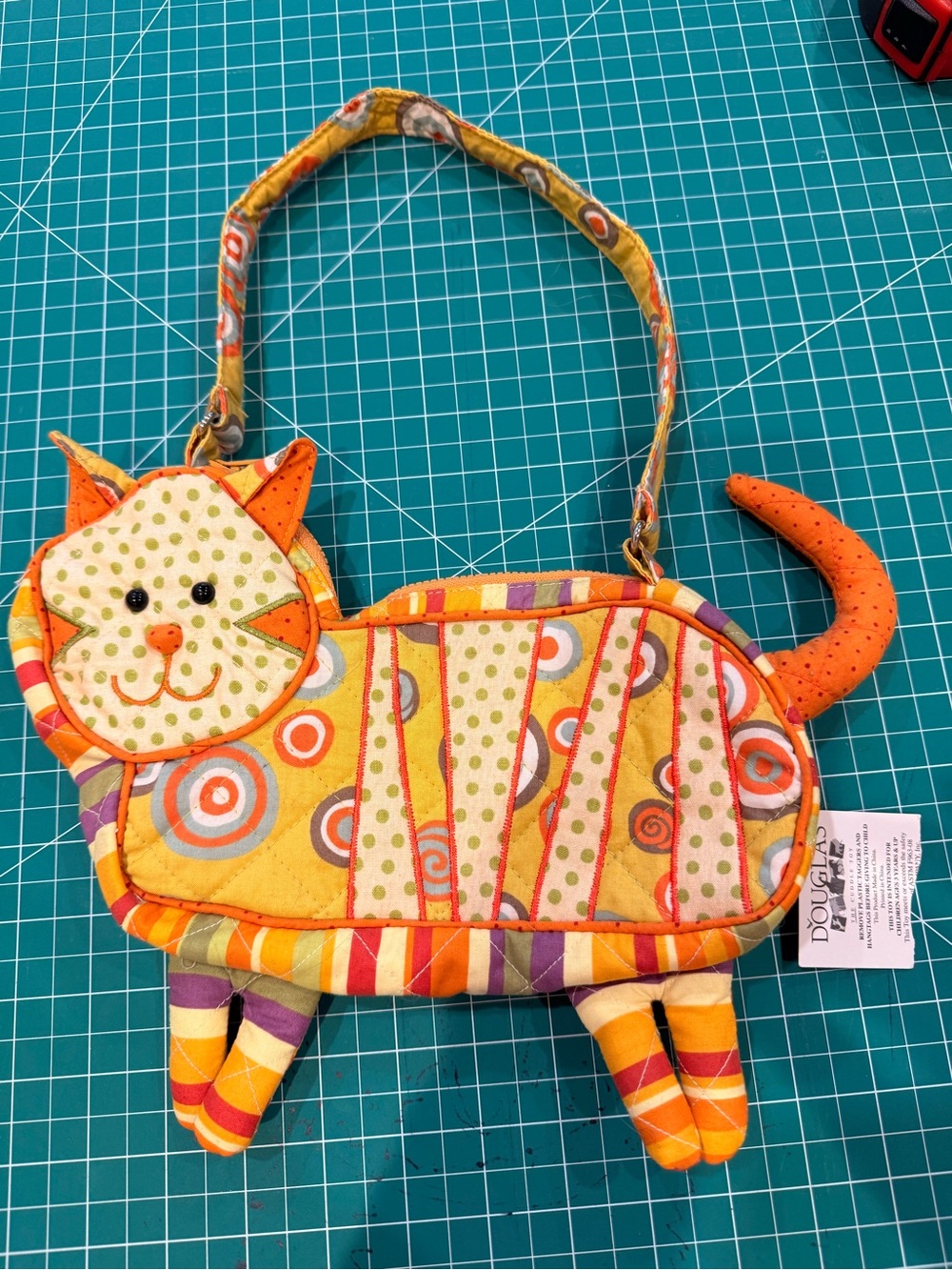 Douglas Sassy PetSaks Cat Purse Kids Quilted Kitty Handbag NWT